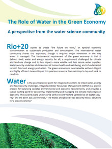 The Role of Water in the Green Economy